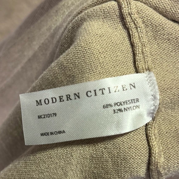 Modern Citizen Lenese Midi Sweater Dress Tie Waist Long Sleeve - Picture 11 of 12